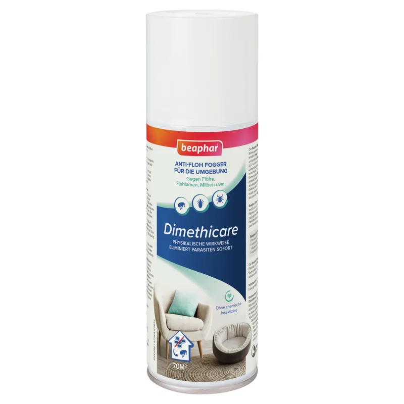 Neu beaphar Dimethicare Anti-Floh Fogger, 200 ml